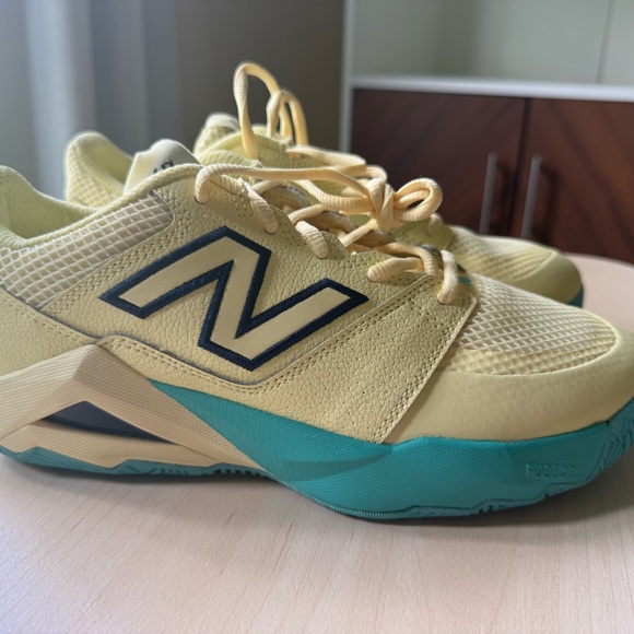 New Balance Lemon and Aqua Sneakers - Picture 1 of 6